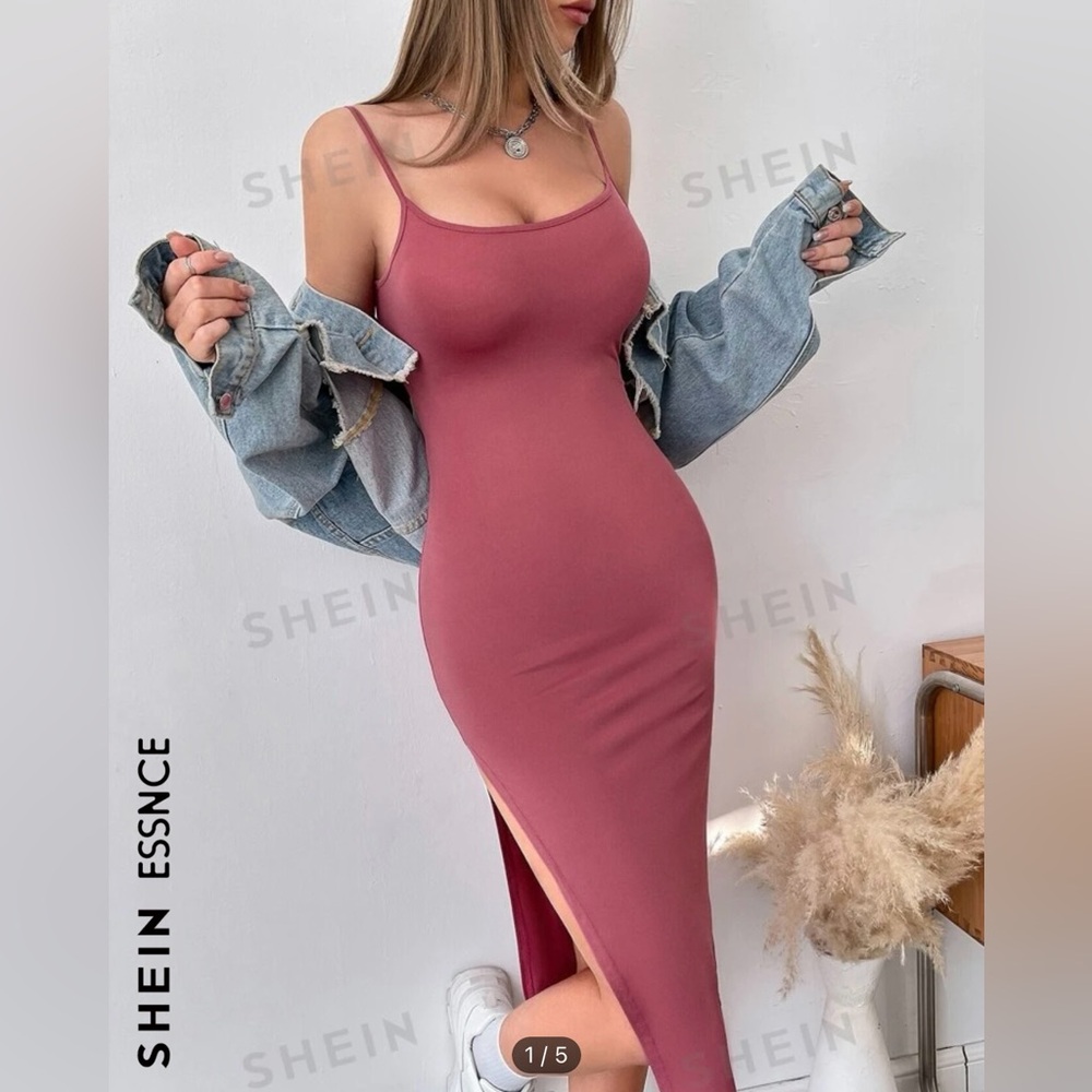 Split Thigh Cami Dress